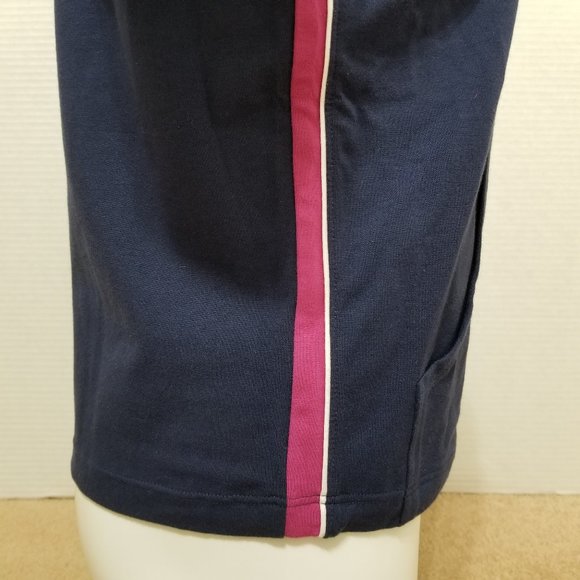 Reebok hoodie Small zip up tuxedo stripe athletic athleisure stretch lounge - Picture 5 of 14